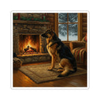 German Shepherd Acrylic vinyl sticker by Tritan, front
