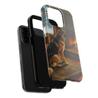 German Shepherd Acrylic tough phone case by Tritan, two-piece layers
