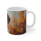 German Shorthaired Pointer Acrylic ceramic mug by Tritan, right handle
