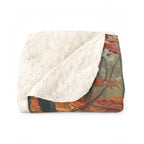 German Shorthaired Pointer Acrylic sherpa blanket by Tritan, folded