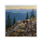 German Shorthaired Pointer Acrylic vinyl sticker by Tritan, front