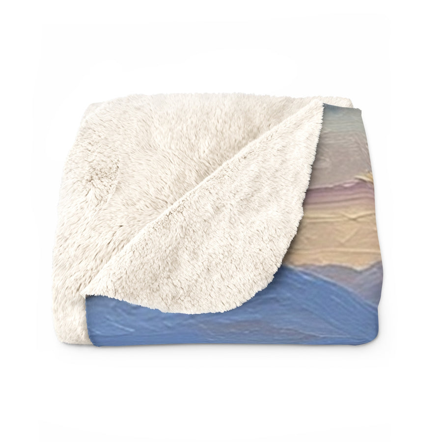 Acrylic German Shorthaired Pointer - Mountain Overlook | Sherpa Fleece Blanket