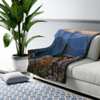 German Shorthaired Pointer Acrylic sherpa blanket by Tritan, on sofa