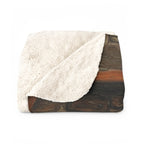 German Shorthaired Pointer Acrylic sherpa blanket by Tritan, folded