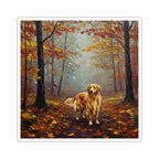 Golden Retriever Acrylic vinyl sticker by Tritan, front