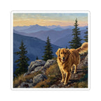 Golden Retriever Acrylic vinyl sticker by Tritan, front