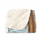 Golden Retriever Acrylic sherpa blanket by Tritan, folded