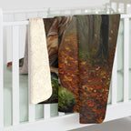 Great Dane Acrylic sherpa blanket by Tritan, on bed