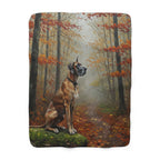 Great Dane Acrylic sherpa blanket by Tritan, front