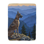 Great Dane Acrylic sherpa blanket by Tritan, front