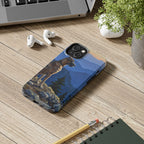 Great Dane Acrylic tough phone case by Tritan, on a desk