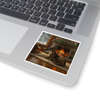 Great Dane Acrylic vinyl sticker by Tritan, on a laptop