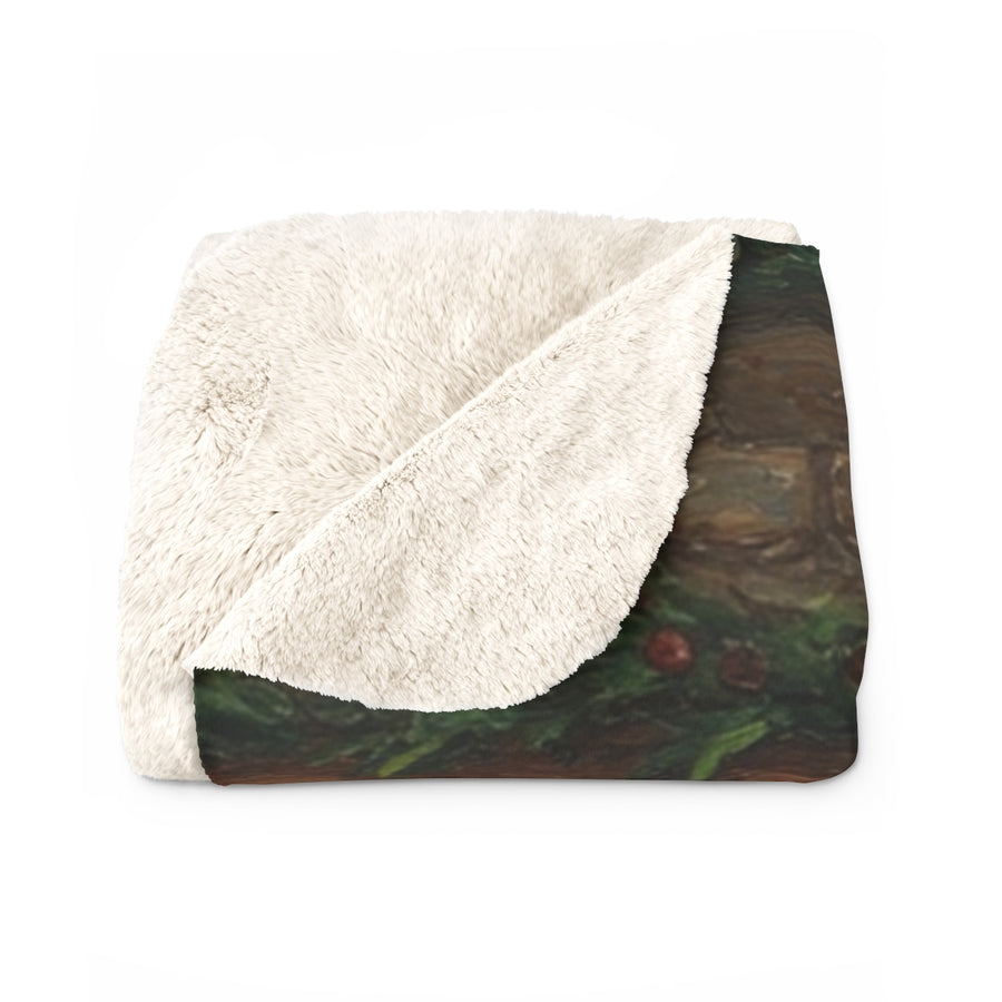 Acrylic Great Dane - Winter Hearth | Sherpa Fleece Blanket