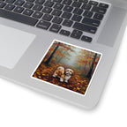 Havanese Acrylic vinyl sticker by Tritan, on a laptop