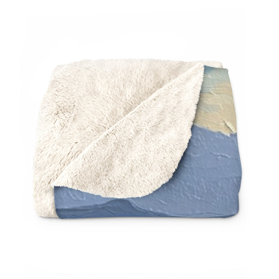Acrylic Havanese - Mountain Overlook | Sherpa Fleece Blanket