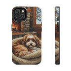 Havanese Acrylic tough phone case by Tritan, front and side
