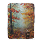 Labrador Retriever Cozy Set — 2-Piece Blanket + Mug Gift Set | Autumn Woods | Tritan
