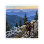Labrador Retriever Acrylic vinyl sticker by Tritan, front