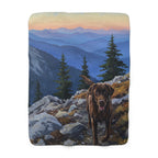Labrador Retriever Acrylic sherpa blanket by Tritan, front