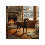 Labrador Retriever Acrylic vinyl sticker by Tritan, front