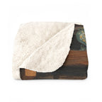 Labrador Retriever Acrylic sherpa blanket by Tritan, folded