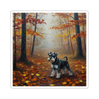 Miniature Schnauzer Acrylic vinyl sticker by Tritan, front