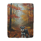 Miniature Schnauzer Cozy Set — 2-Piece Blanket + Mug Gift Set | Autumn Woods | Tritan
