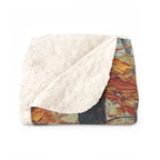 Miniature Schnauzer Acrylic sherpa blanket by Tritan, folded