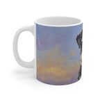 Miniature Schnauzer Acrylic ceramic mug by Tritan, left handle