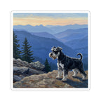 Miniature Schnauzer Acrylic vinyl sticker by Tritan, front