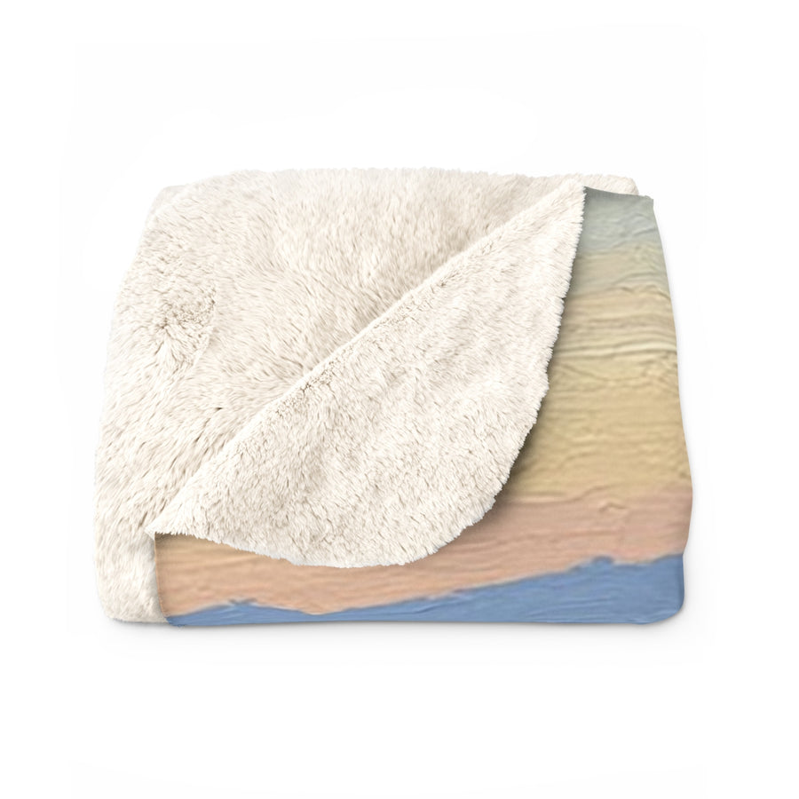 Acrylic Miniature Schnauzer - Mountain Overlook | Sherpa Fleece Blanket