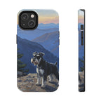 Miniature Schnauzer Acrylic tough phone case by Tritan, front and side
