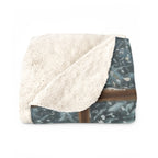 Miniature Schnauzer Acrylic sherpa blanket by Tritan, folded