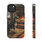 Miniature Schnauzer Acrylic tough phone case by Tritan, front and side