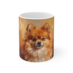 Pomeranian Acrylic ceramic mug by Tritan, front