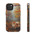 Pomeranian Acrylic tough phone case by Tritan, front and side