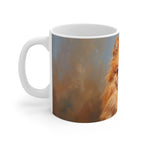 Pomeranian Acrylic ceramic mug by Tritan, left handle