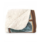 Pomeranian Acrylic sherpa blanket by Tritan, folded