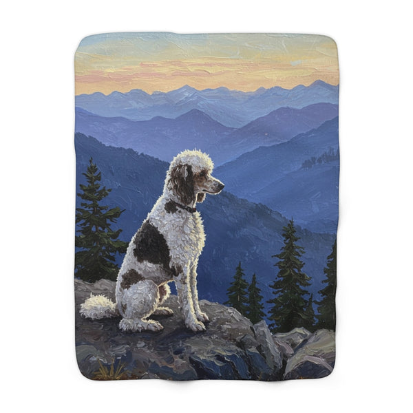 Acrylic Poodle - Mountain Overlook | Sherpa Fleece Blanket