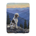 Poodle Acrylic sherpa blanket by Tritan, front
