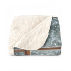 Poodle Acrylic sherpa blanket by Tritan, folded