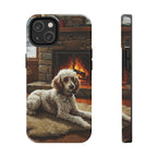 Poodle Acrylic tough phone case by Tritan, front and side