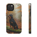 Rottweiler Acrylic tough phone case by Tritan, front and side