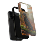 Rottweiler Acrylic tough phone case by Tritan, two-piece layers