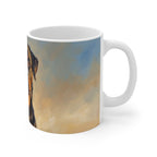 Rottweiler Acrylic ceramic mug by Tritan, right handle