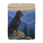 Rottweiler Acrylic sherpa blanket by Tritan, front
