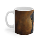 Rottweiler Acrylic ceramic mug by Tritan, left handle
