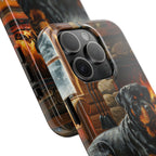 Rottweiler Acrylic tough phone case by Tritan, close-up