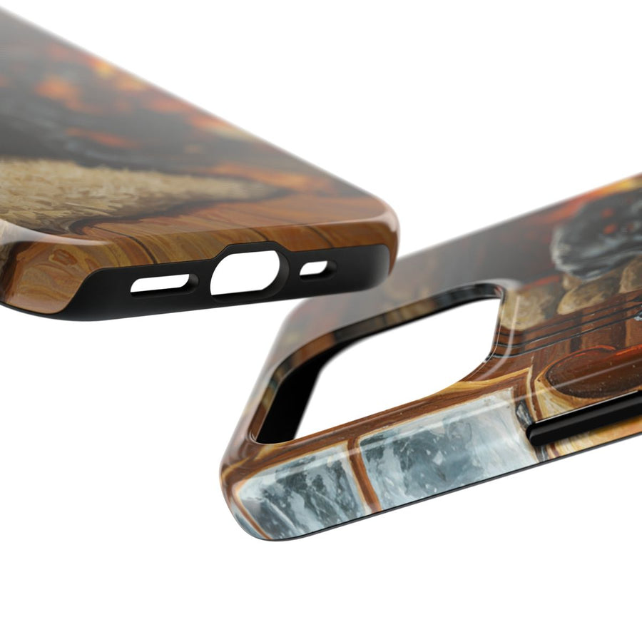 Rottweiler Acrylic tough phone case by Tritan, side