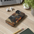 Rottweiler Acrylic tough phone case by Tritan, on a desk